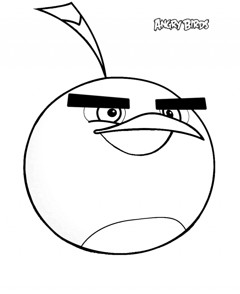 768x939 Angry Birds Bomb Coloring Pages Best Of New Drawing 111