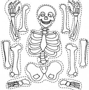 295x300 Skeleton Coloring Pages 2 Craft Skeletons