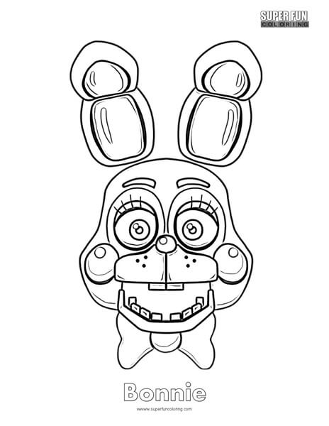 464x600 Bonnie Coloring Sheet