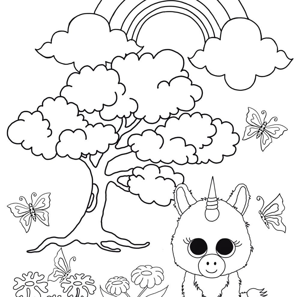 989x989 28 Beanie Boo Coloring Pages Compilation Free Coloring Pages