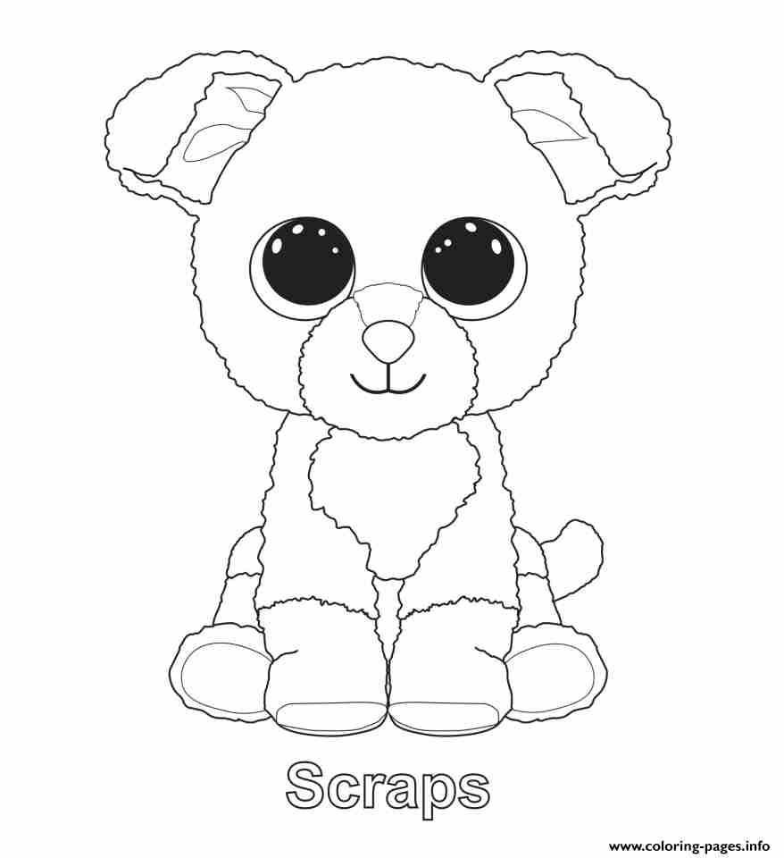 878x960 Print Scraps Beanie Boo Coloring Pages Quilt Beautiful Page