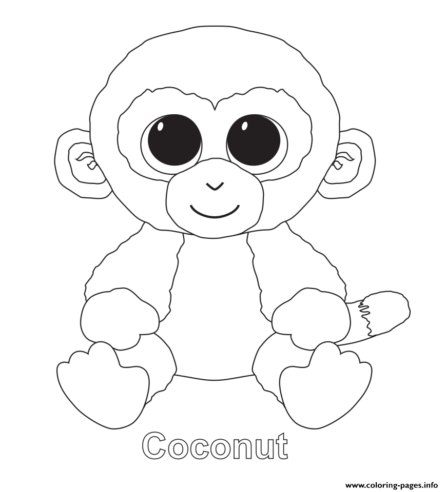 869x960 Security Free Printable Beanie Boo Coloring Pa