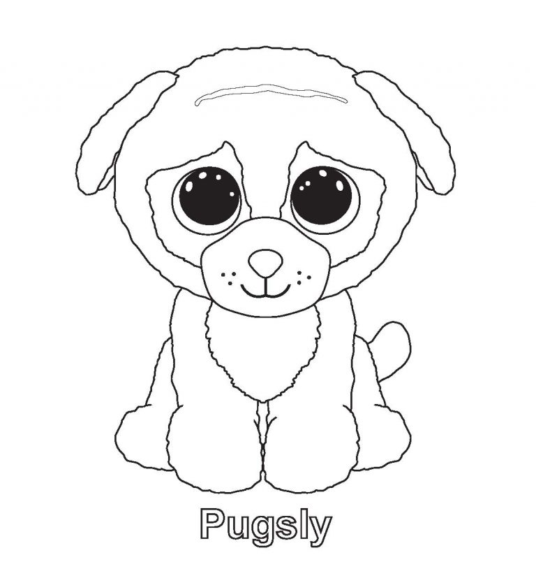 768x824 Simple Design Beanie Boo Coloring Pages Art Gallery