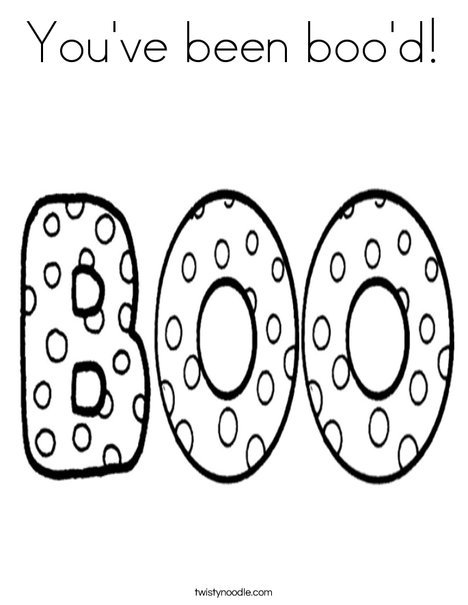 468x605 You'Ve Been Boo'D Coloring Page