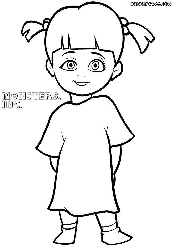 Boo Monsters Inc Coloring Pages