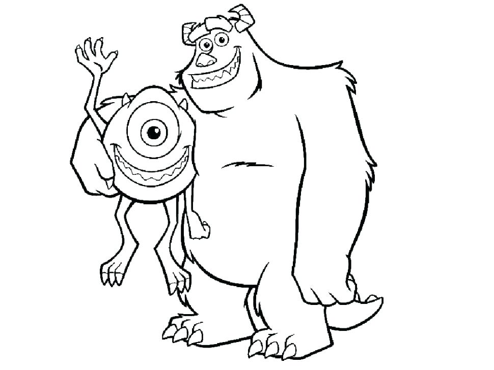 970x728 Boo Monsters Inc Coloring Pages Color Collection Inspiring Pics