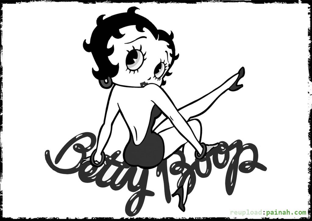 1024x728 Betty Boob Betty Boop Coloring Pages Pictures Face Book