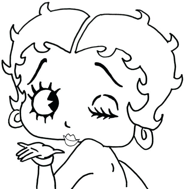 618x630 Dibujos Para Colorear Betty Boop Baby Betty Boop Coloring Pages