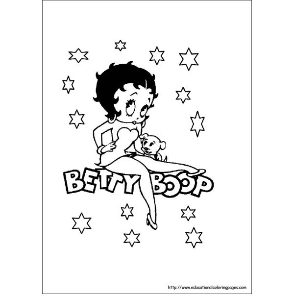 600x600 Betty Boop Coloring Sheets Resources For Dtp Projects