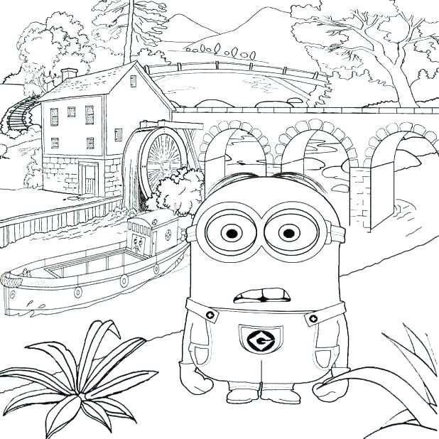 618x618 Despicable Me 2 Coloring Book Fair Coloring Pages Free Printable