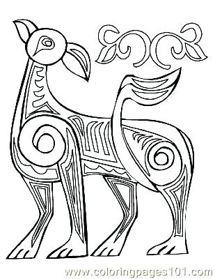 309x400 Book Of Kells Coloring Pages Coloring Page The Book Of Kells