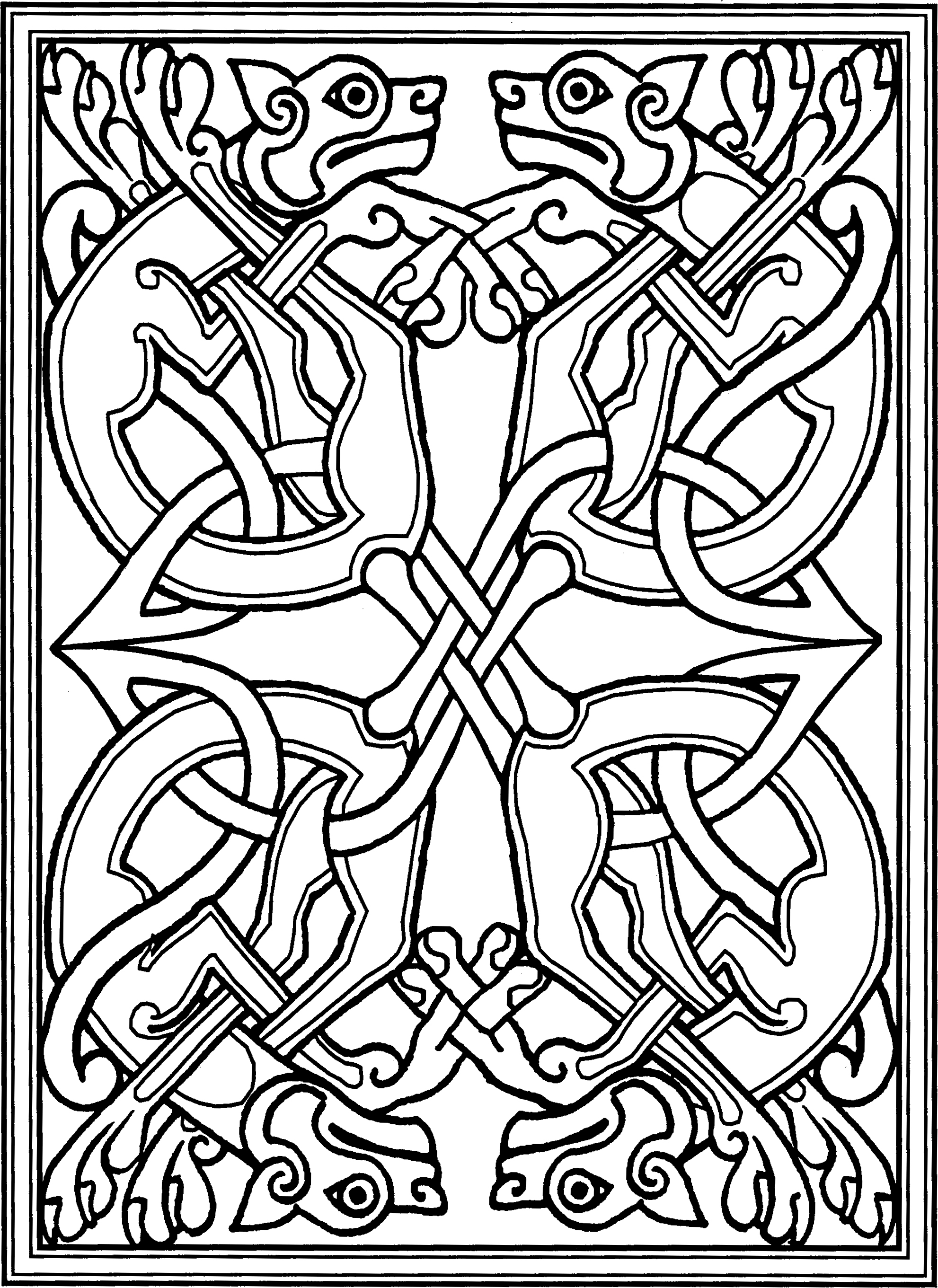 1982x2722 Inspirational Book Of Kells Coloring Pages