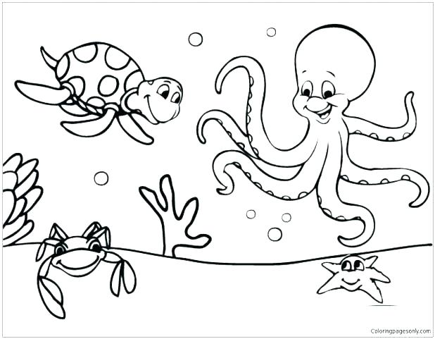 618x481 Marine Coloring Page