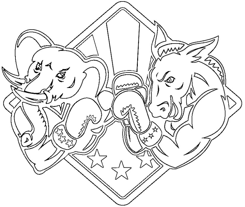 825x699 Presidential Election Coloring Pages