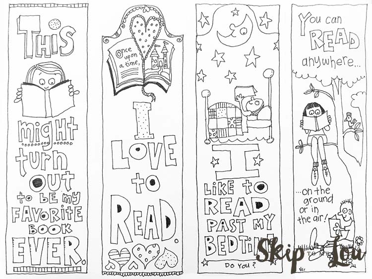 750x563 Free Coloring Bookmarks Skip To My Lou