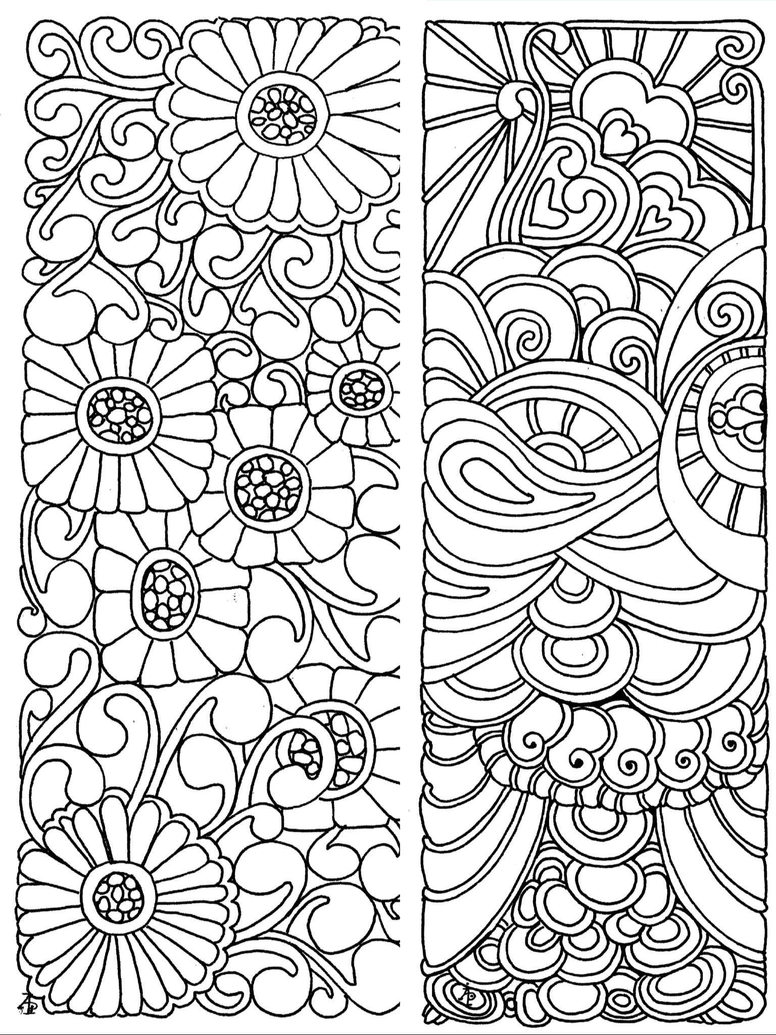 1536x2048 Bookmarks Coloring Page Bookmarks Bookmarks, Adult