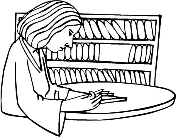 600x467 Mother Take Book From Bookshelf Coloring Pages Best Place To Color