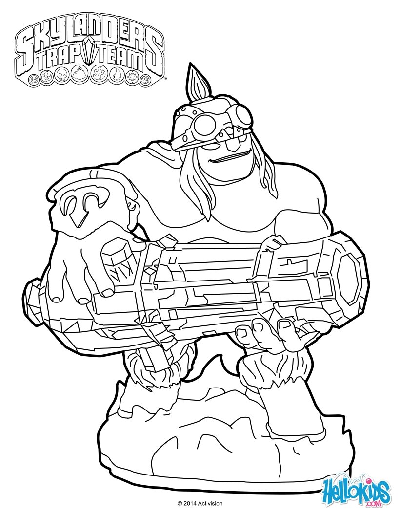 820x1060 Ka Boom Comes From Skylanders Trap Team. More Skylanders Coloring