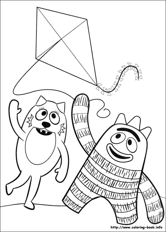 567x794 Yo Gabba Gabba! Coloring Pages On Coloring