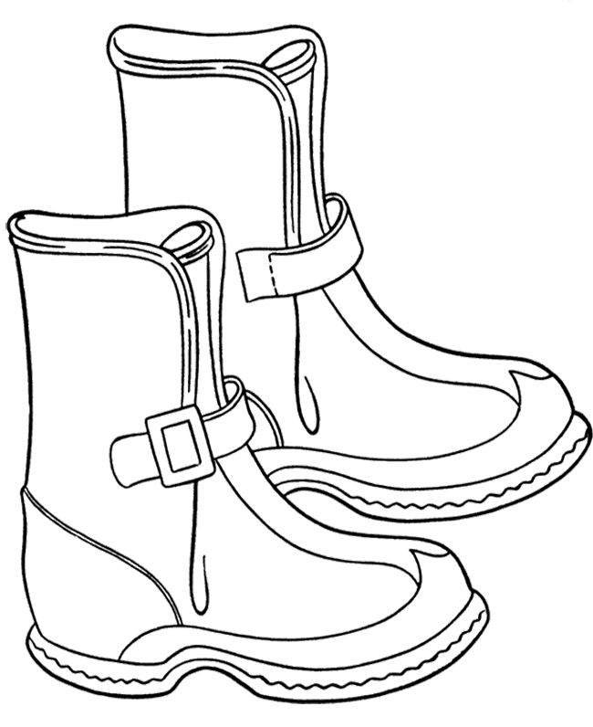 Boots Coloring Page