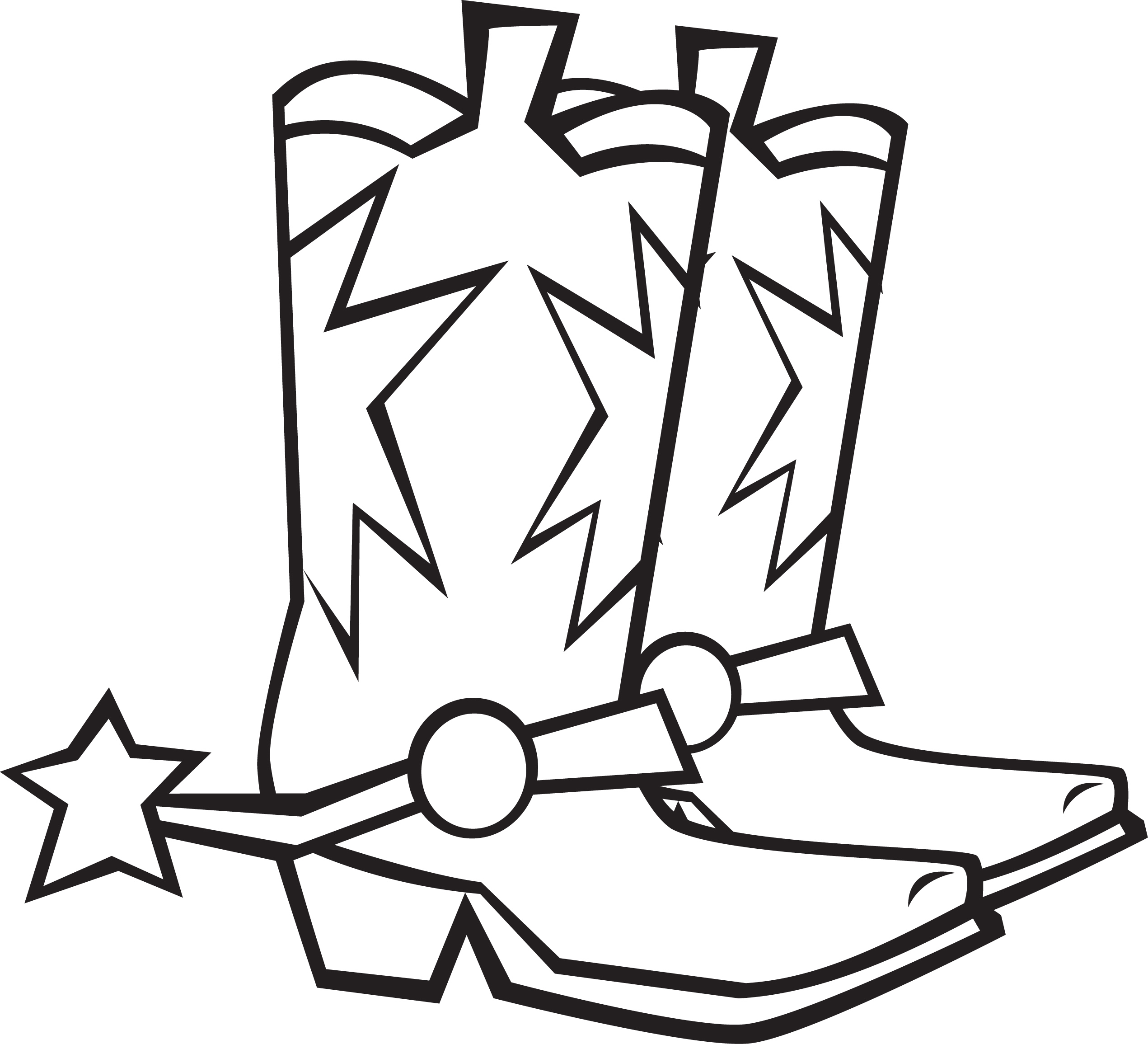 2541x2310 Modern Ideas Cowboy Boot Coloring Page Pages Google Search Quest