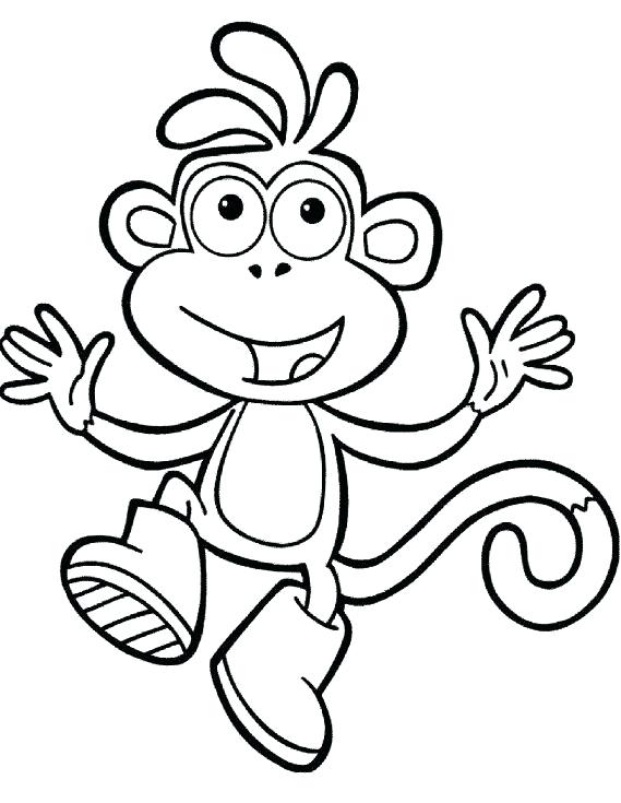 569x735 Boot Coloring Page
