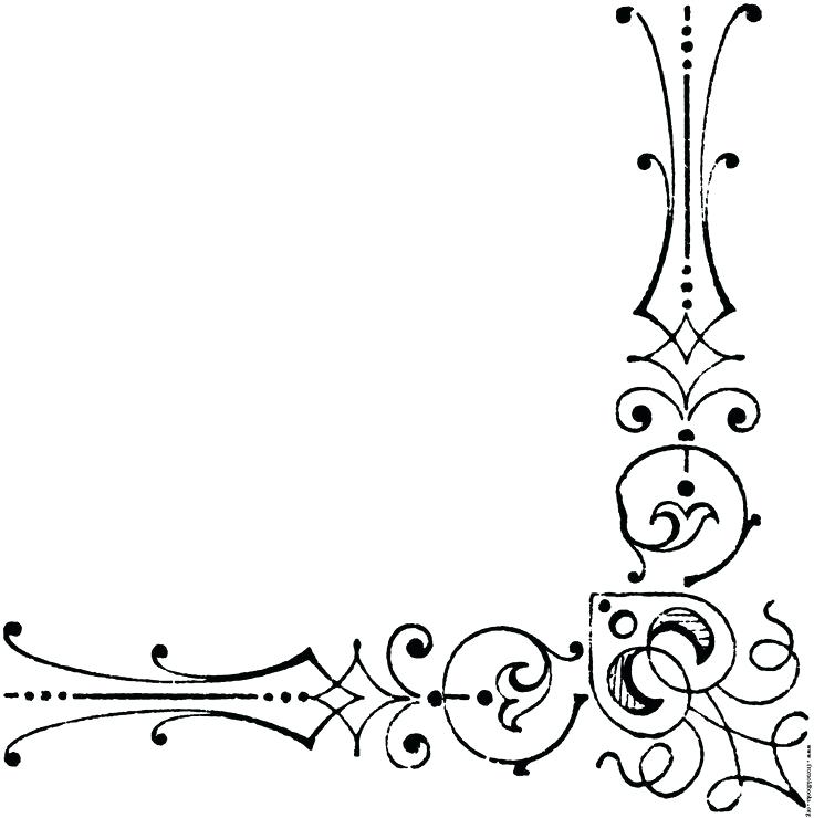 736x740 Corner Borders Coloring Page Pictures Of Grapes To Color Coloring