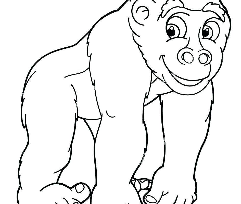 945x800 Gorilla Coloring Pages Mountain Coloring Page Mountain Top Gorilla