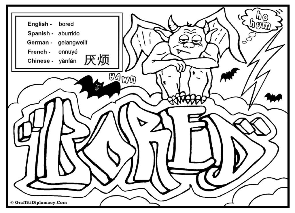 1024x740 Moody Monsters Coloring Book