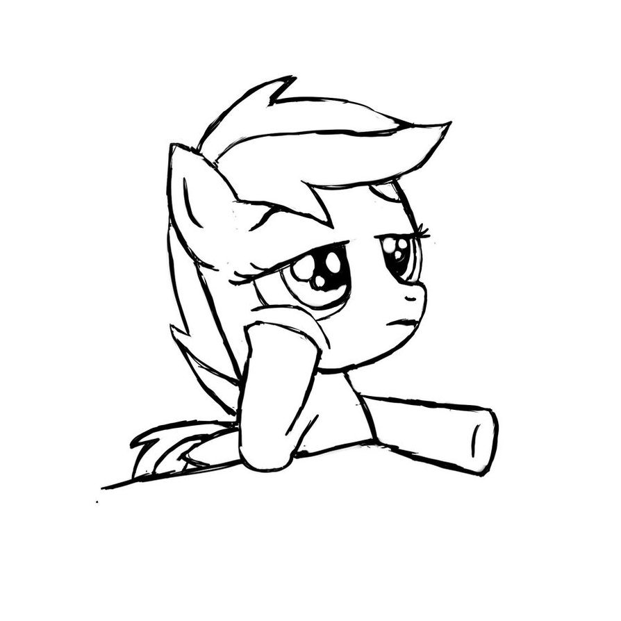 894x894 Bored Scootaloo Mlp Coloring Pages