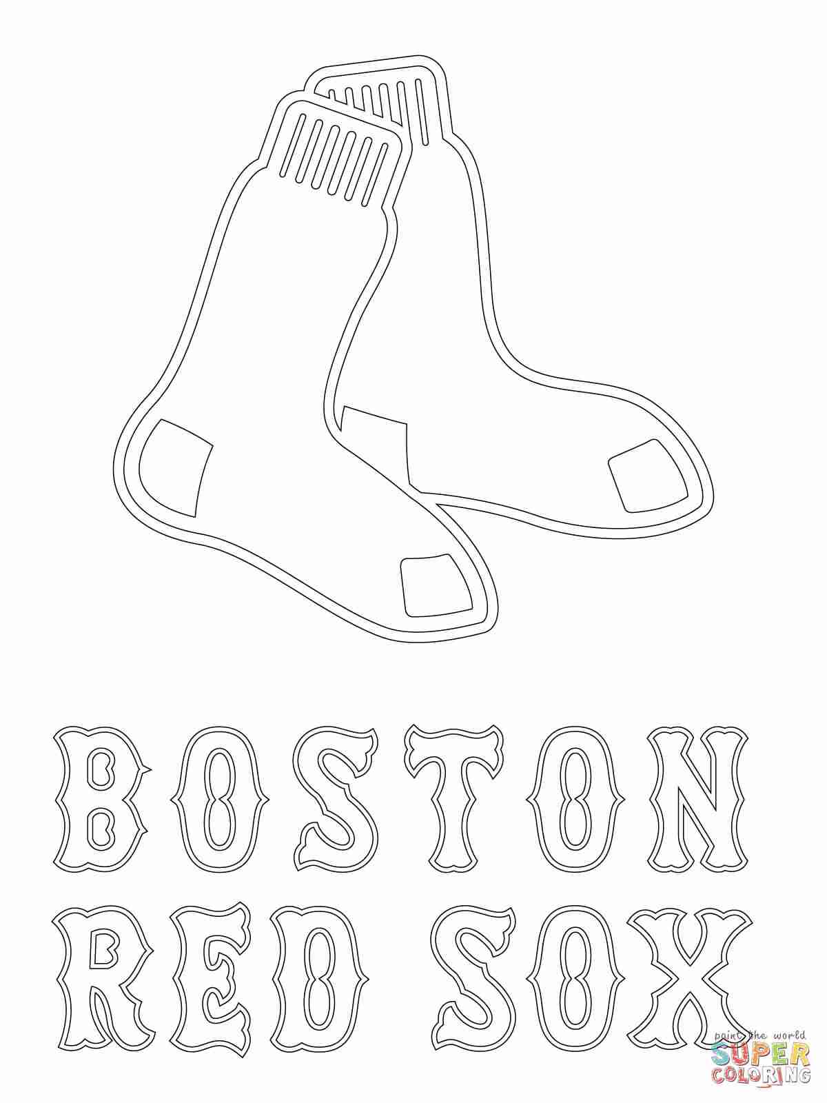 1200x1600 Daring Red Sox Coloring Pages Growth Free Boston Logo 3905 Unknown