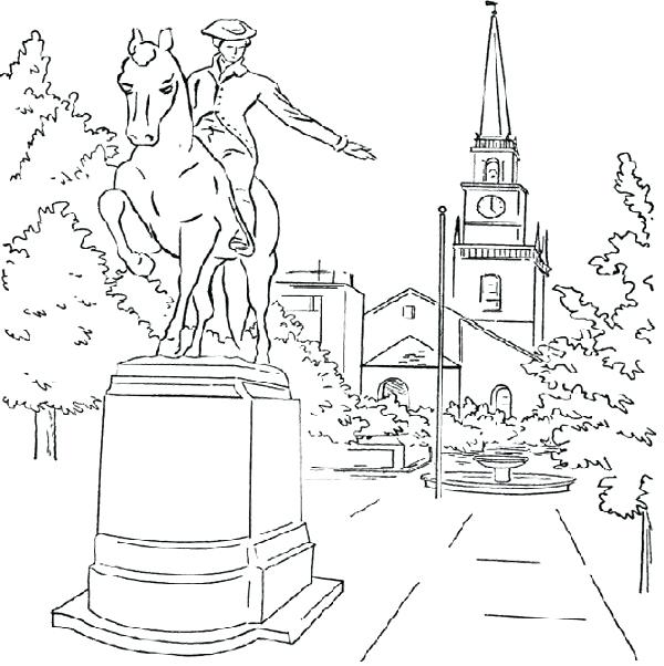 600x602 Boston Massacre Coloring Sheets Tea Party Pages Print Home