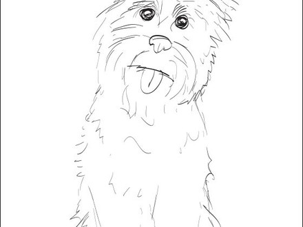 440x330 Boston Terrier Printable Dog Coloring Page Geometric, Boston
