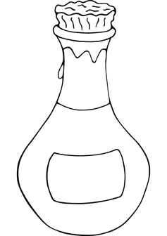 237x336 Bottle Coloring Page