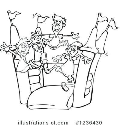 400x420 Bounce House Coloring Pages