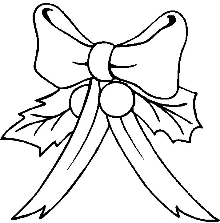 715x724 Christmas Bow Coloring Sheets Printable 24 Bow Coloring Pages Bow