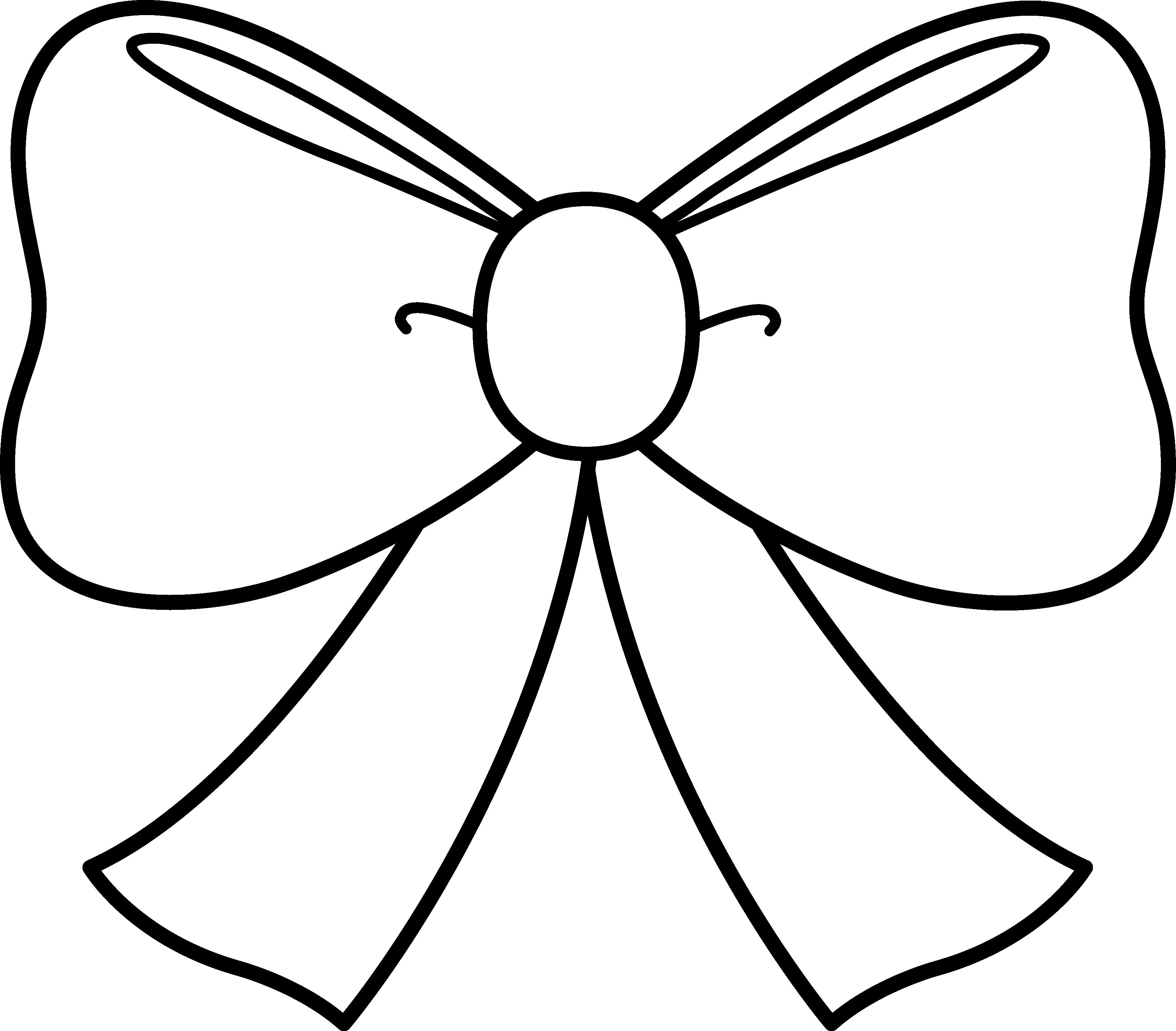 3580x3136 Cute Bow Coloring Page 0 On Bow Coloring Pages