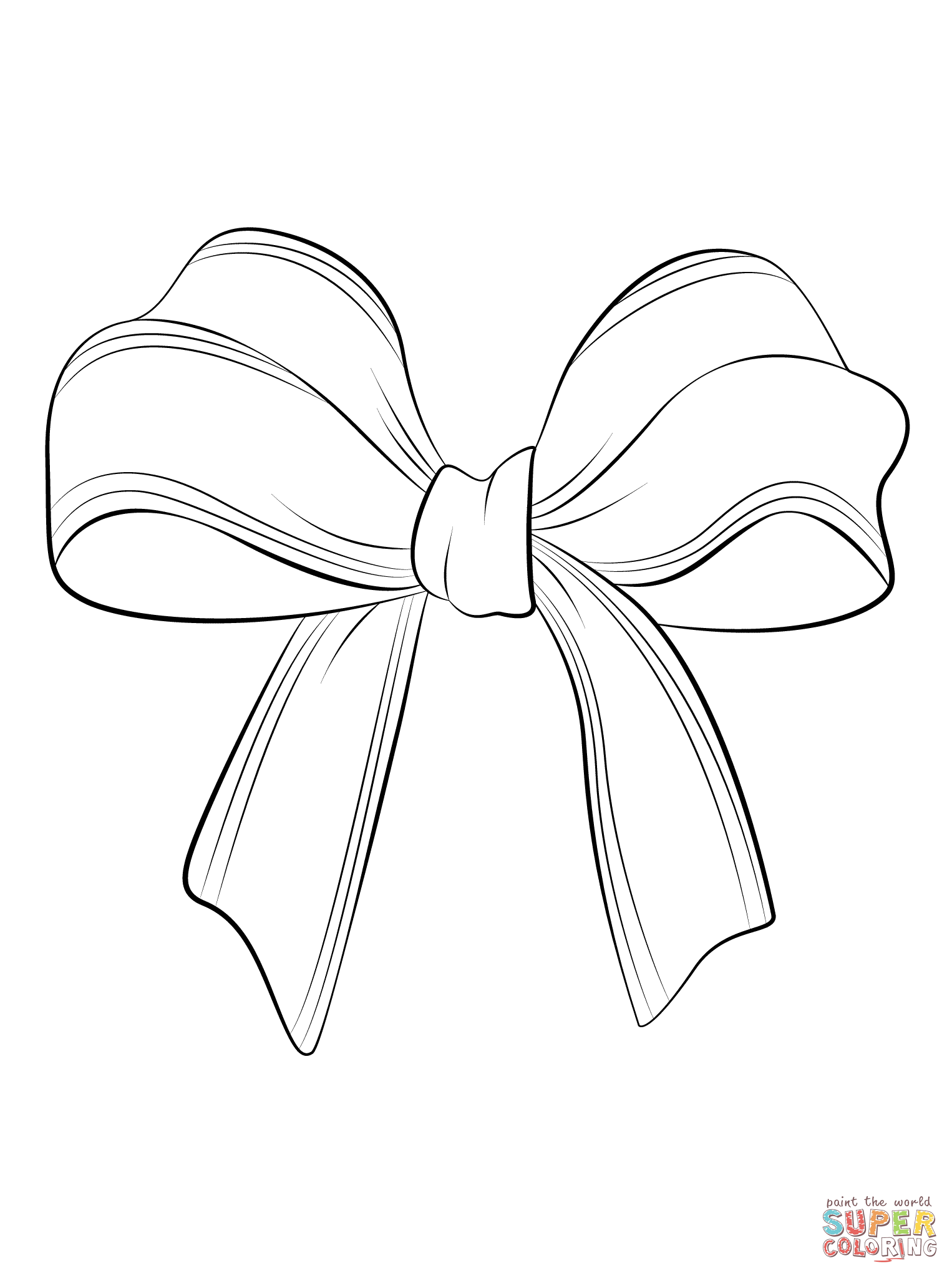 1526x2046 Free Christmas Bow Coloring Pages