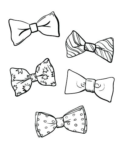 392x507 Bows Coloring Pages Also Bows Coloring Pages Printable Bow Tie