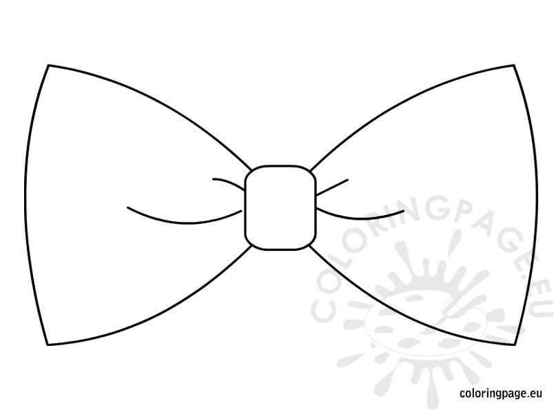 804x595 Bow Coloring Page Bow Tie Template Coloring Page
