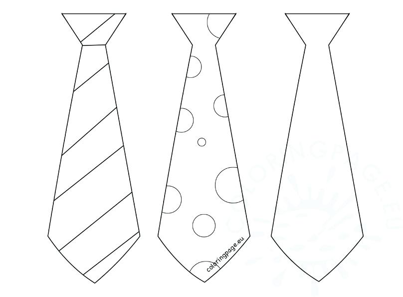 808x595 Tie Coloring Page