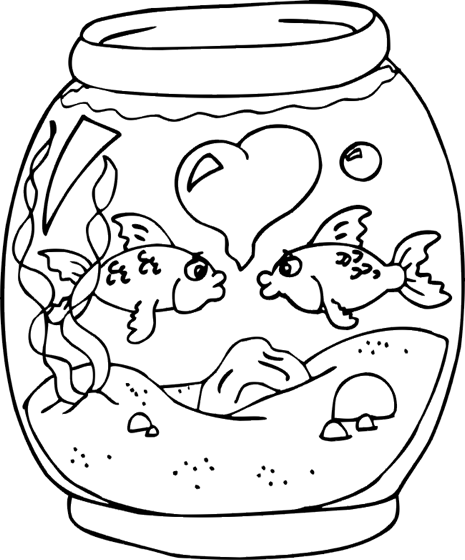 465x560 Fish Bowl Coloring Page Fish Bowl Coloring Page Coloring Book
