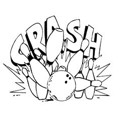 Bowling Ball Coloring Page