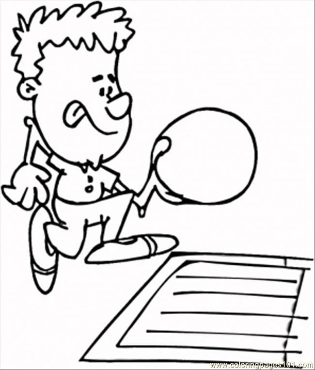 650x763 Bowling Pictures To Color