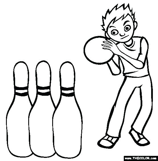 554x565 Bowling Pin Colouring Page 9 Best Birthday Party Images