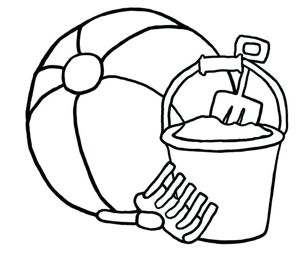 600x497 Ball Coloring Page Free Printable Beach Ball Coloring Pages