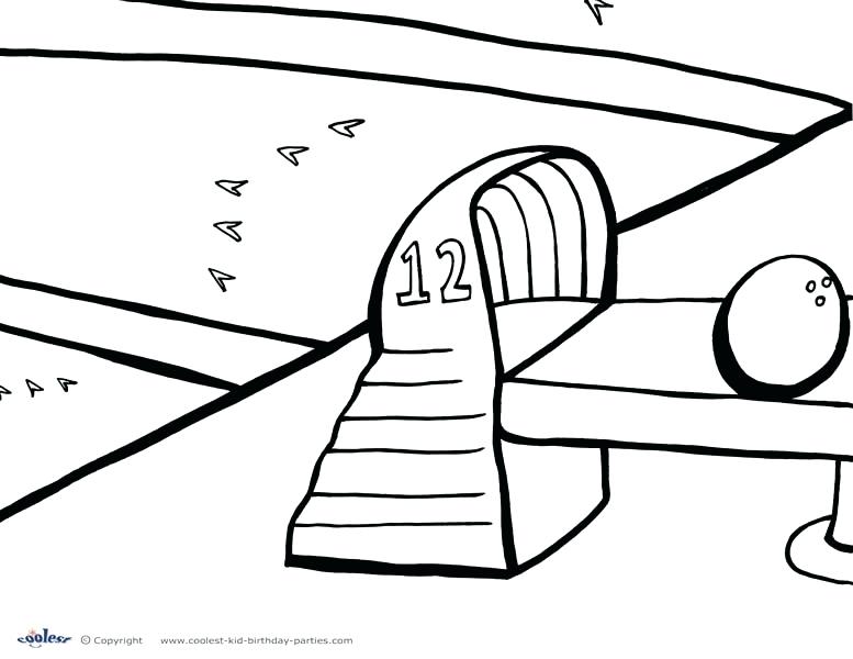 777x600 Bowling Coloring Pages Download Printable Free Bowling Pin
