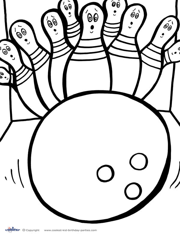 600x777 Bowling Pins Coloring Pages Printable
