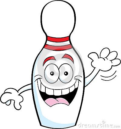 400x425 Cartoon Bowling Pin By Kenneth Benner, Via Dreamstime Might Draw