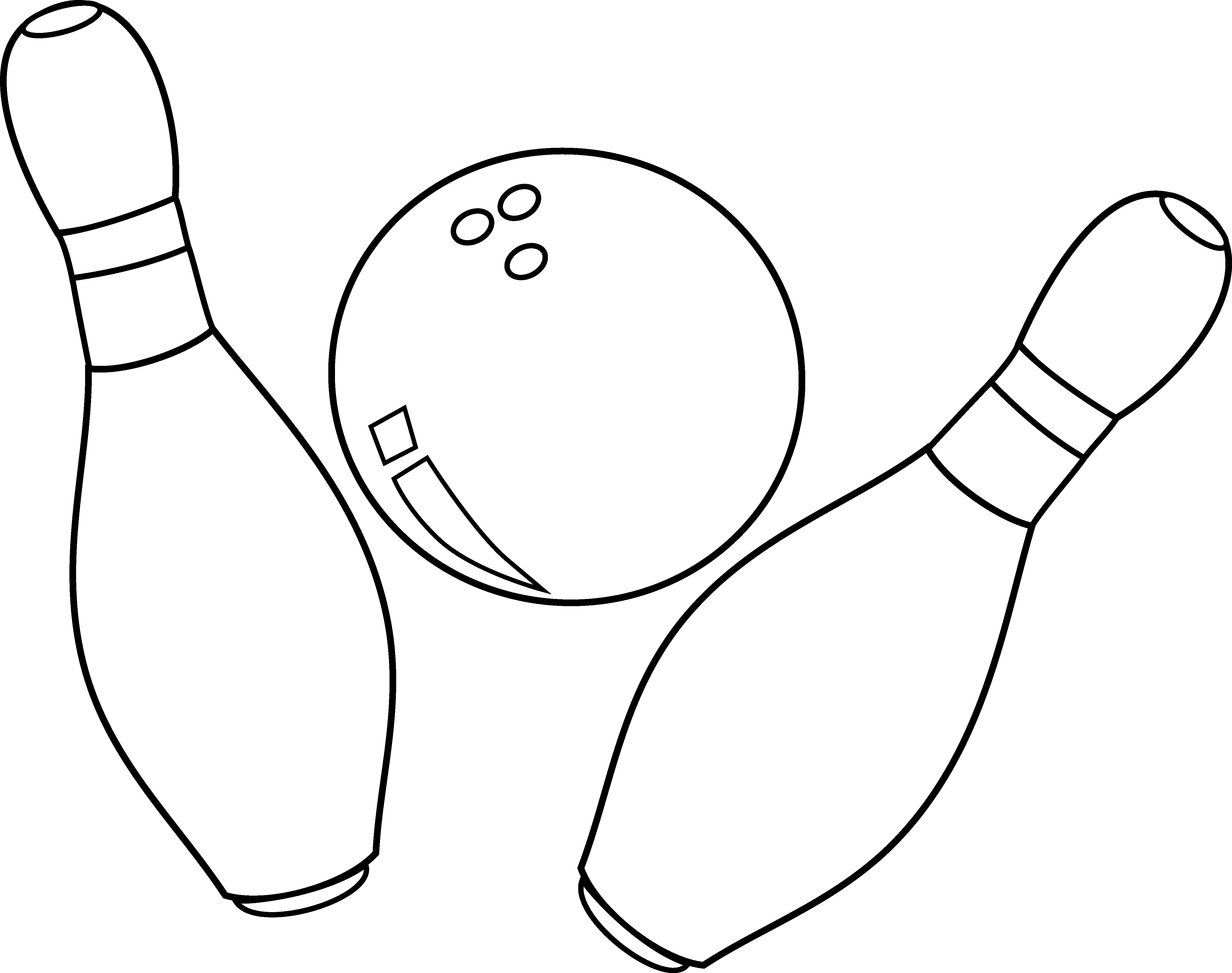 4792x3785 Bowling Pin Coloring Page Images, Photos, Pictures, Stills